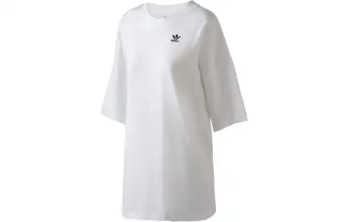 Adidas Originals Drop Shoulder Sleeve T Shirt Women's White