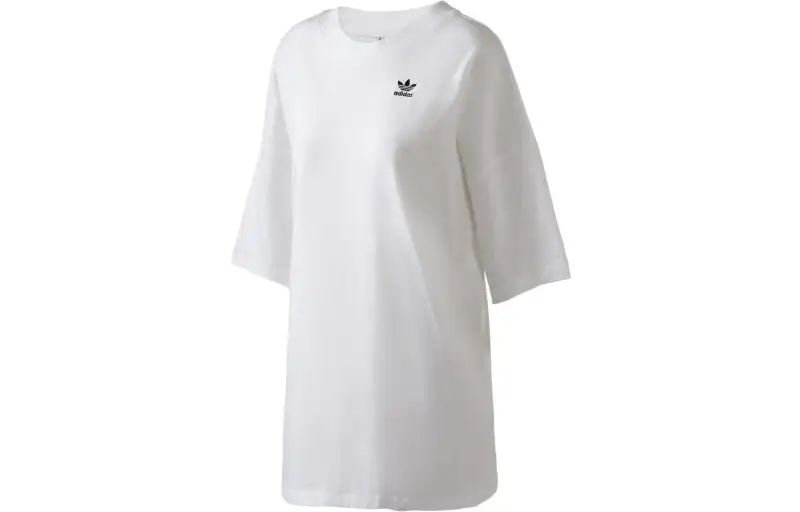 Adidas Originals Drop Shoulder Sleeve T Shirt Women's White