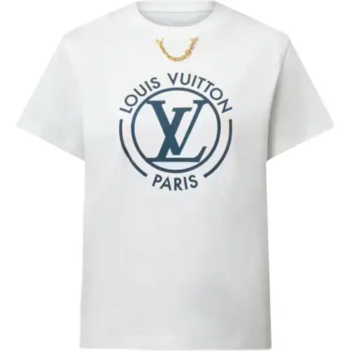 LOUIS VUITTON Flocked Lv T Shirt