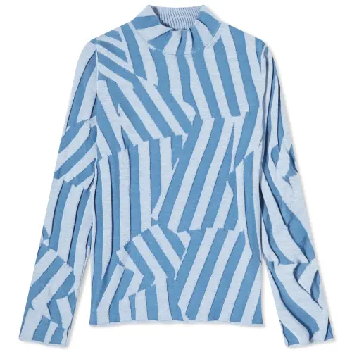 Kenzo stripe-pattern high-neck sweater