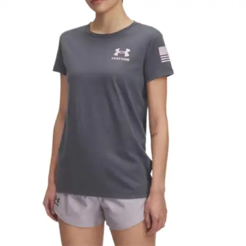 Under Armour Flag Regular T Shirt Women's Dark Gray