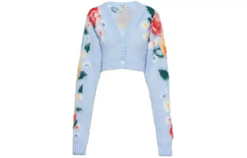 MIU MIU Loose Fit Sweater Women's Blue