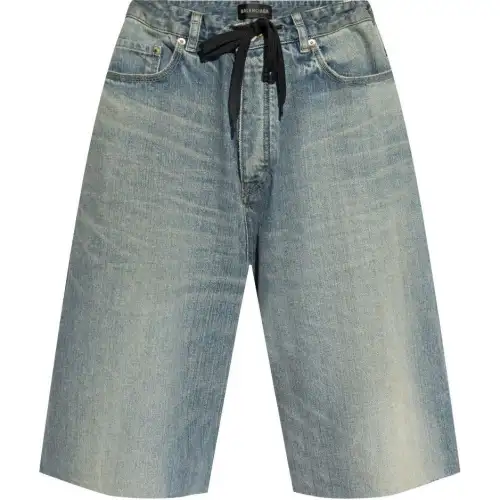 Balenciaga Denim Bermuda Shorts