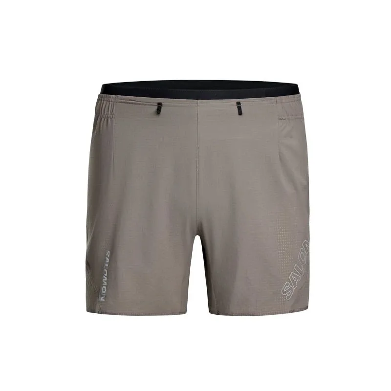 SALOMON SENSE AERO 5 Sports Shorts Men's Iron Gray