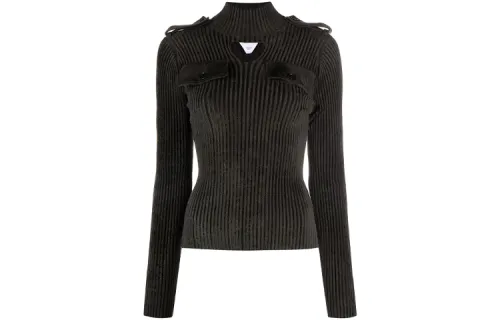 Bottega Veneta Rib-Knitted Cut-Out Jumper