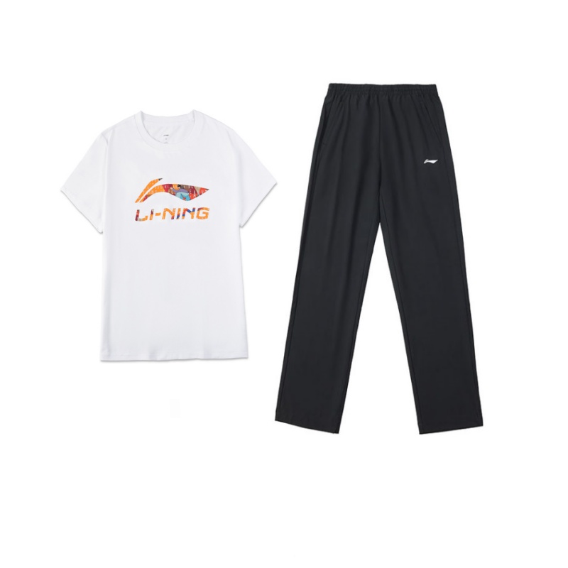 Li Ning Casual Sportswear Men’s Crew Neck Moderate