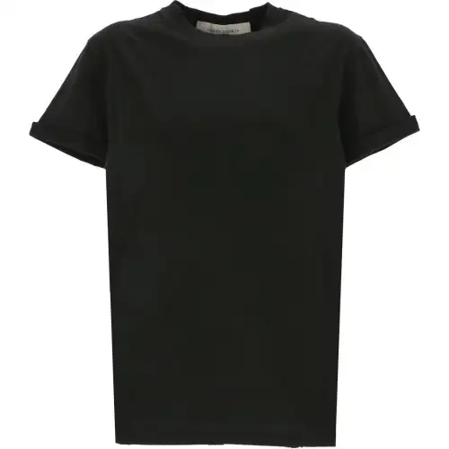 Golden Goose Deluxe Brand Logo Patch Distressed T Shirt