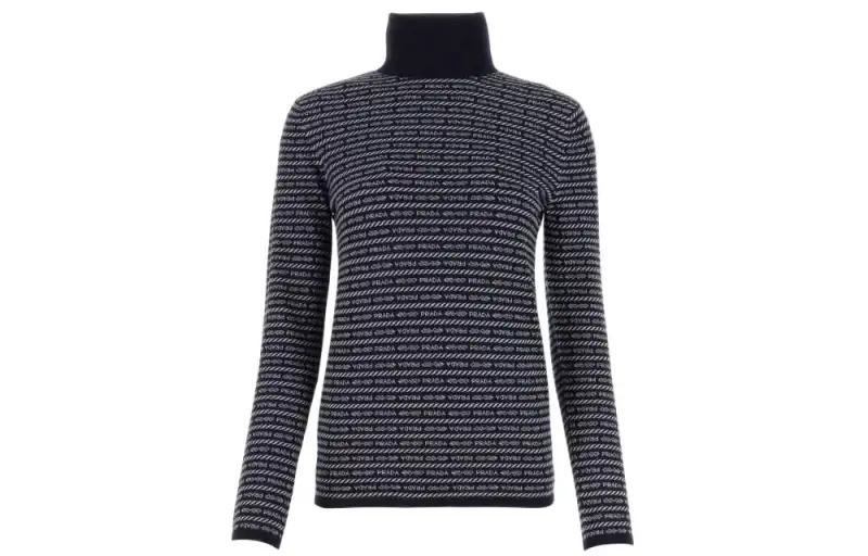 PRADA Allover Logo Knitted Jumper