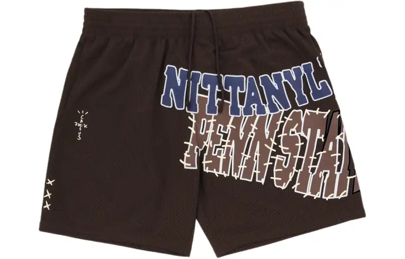Travis Scott X Mitchell & Ness Penn State Nittany Lions Basketball Shorts