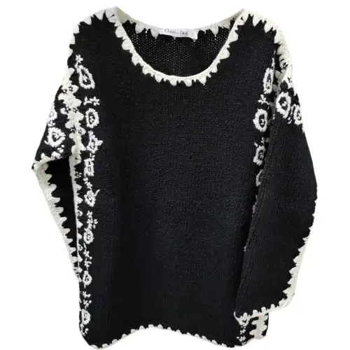 DIOR Sweaters Women's Black Crew Neck Moderate Other