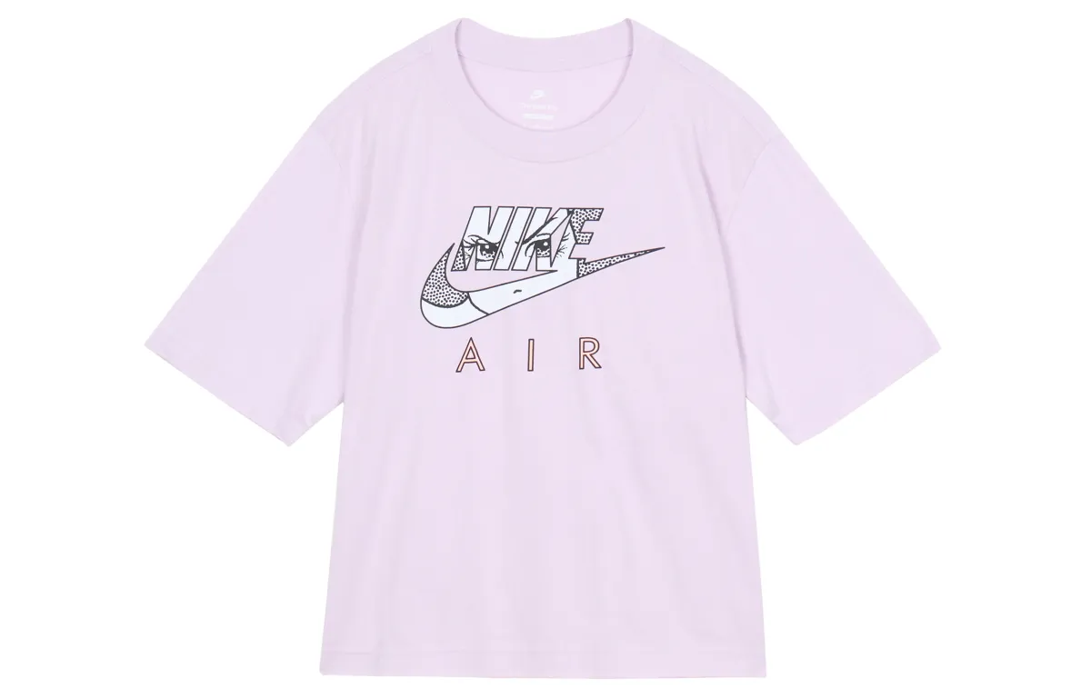 Nike Set in Sleeve T Shirt Women's Pink Purple