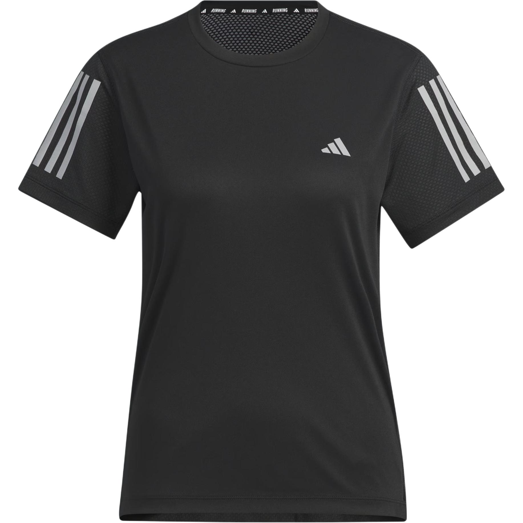 Adidas Own The Run Running T Shirt Women’s Black/Dark Silver Gray