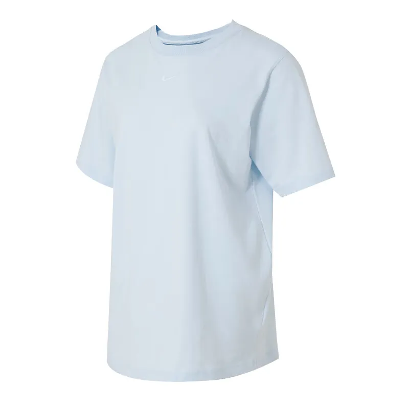 Nike T-Shirts Women's Blue Crew Neck Moderate