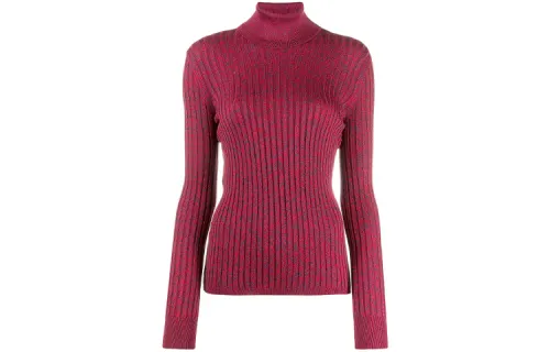 GUCCI Silk Blend Turtleneck Red