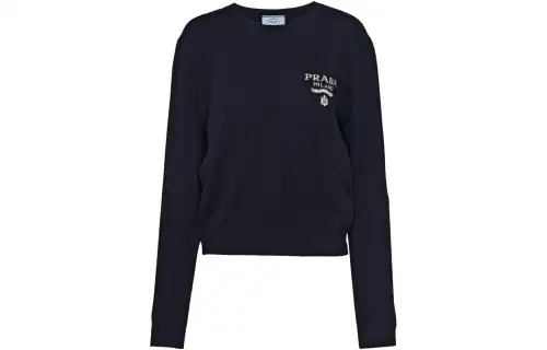 PRADA Logo intarsia Cashmere Jumper