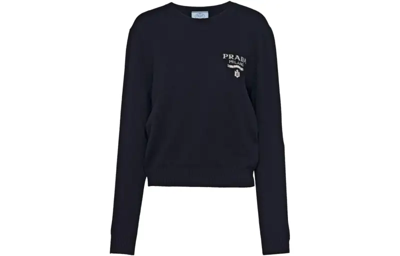 PRADA Logo intarsia Cashmere Jumper