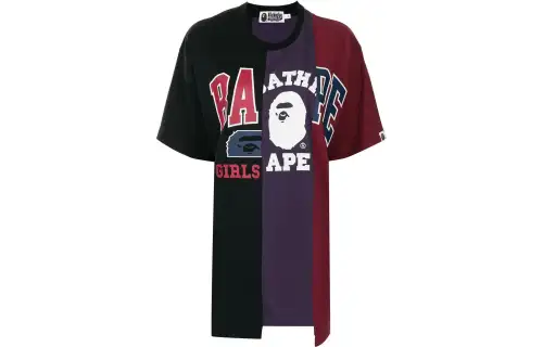 A BATHING APE Drop Shoulder Sleeve T Shirt Women's