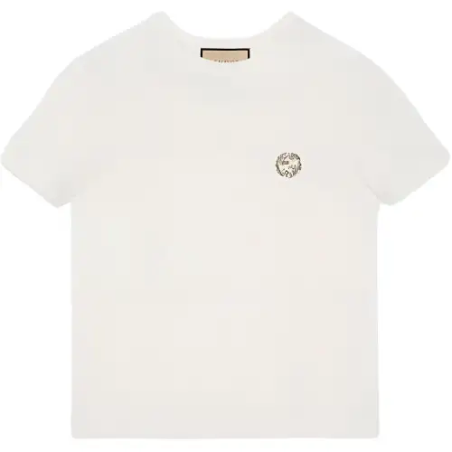 GUCCI Embellished Logo Crewneck T-Shirt