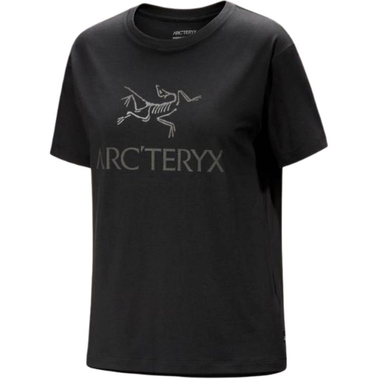 Женская футболка Arcteryx Arcteryx ENVOY ARC'WORD T-SHIRT T (черная)