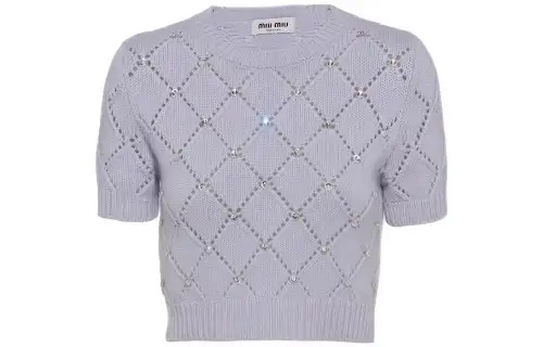 MIU MIU SS23 Sweater Women's Purple