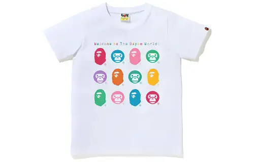 Bape Women'ss Ape & Baby Milo Tee Black Multi