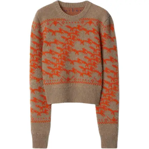 Burberry cropped fox jumper