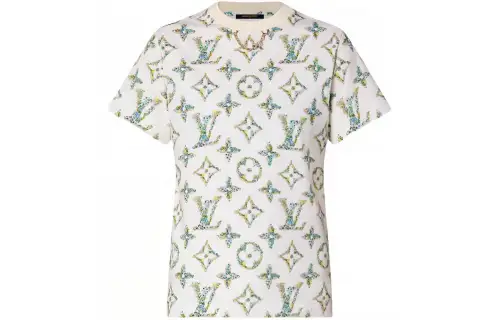 LOUIS VUITTON Floral Monogram T-Shirt
