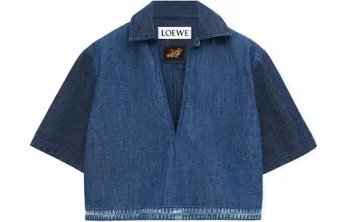 LOEWE Paula's Ibiza Cropped Vareuse 'Indigo Blue'