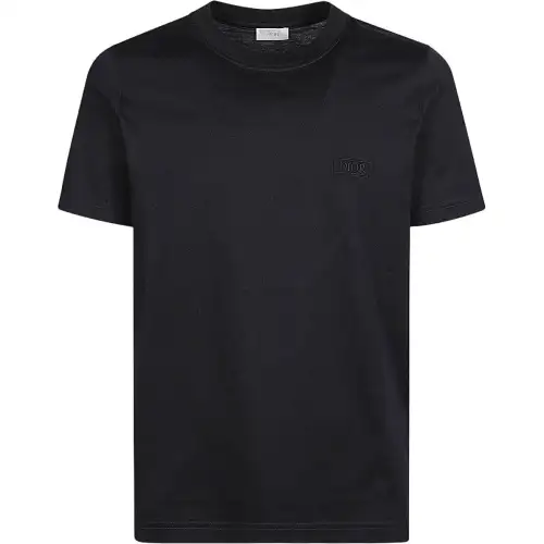 DIOR T Shirts Men's Blue Crew Neck
