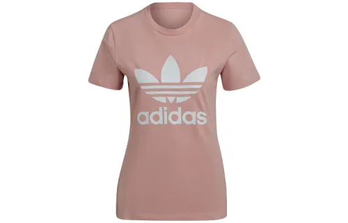 Adidas Originals ADICOLOR CLASSICS TREFOIL SS22 Set in Sleeve T Shirt Women's Pink