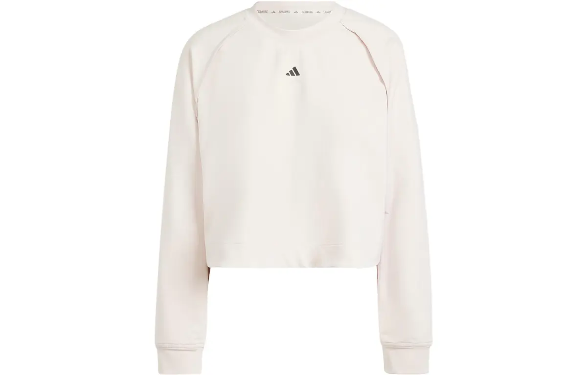 Adidas Raglan Sleeve T Shirt Women's Beige Gray