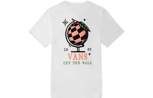 Vans Set in Sleeve T Shirt Women's White