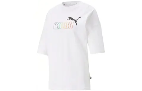 PUMA SS22 Drop Shoulder Sleeve T Shirt Women's White