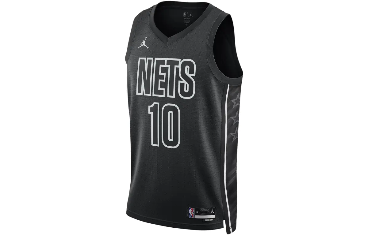 Jordan Brooklyn Nets Statement Edition Soccer Jersey Brook Nets Men's Black