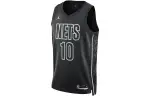 Jordan Brooklyn Nets Statement Edition Soccer Jersey Brook Nets Men's Black