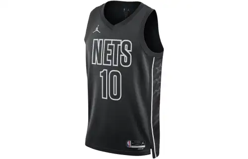 Jordan Brooklyn Nets Statement Edition Soccer Jersey Brook Nets Men's Black
