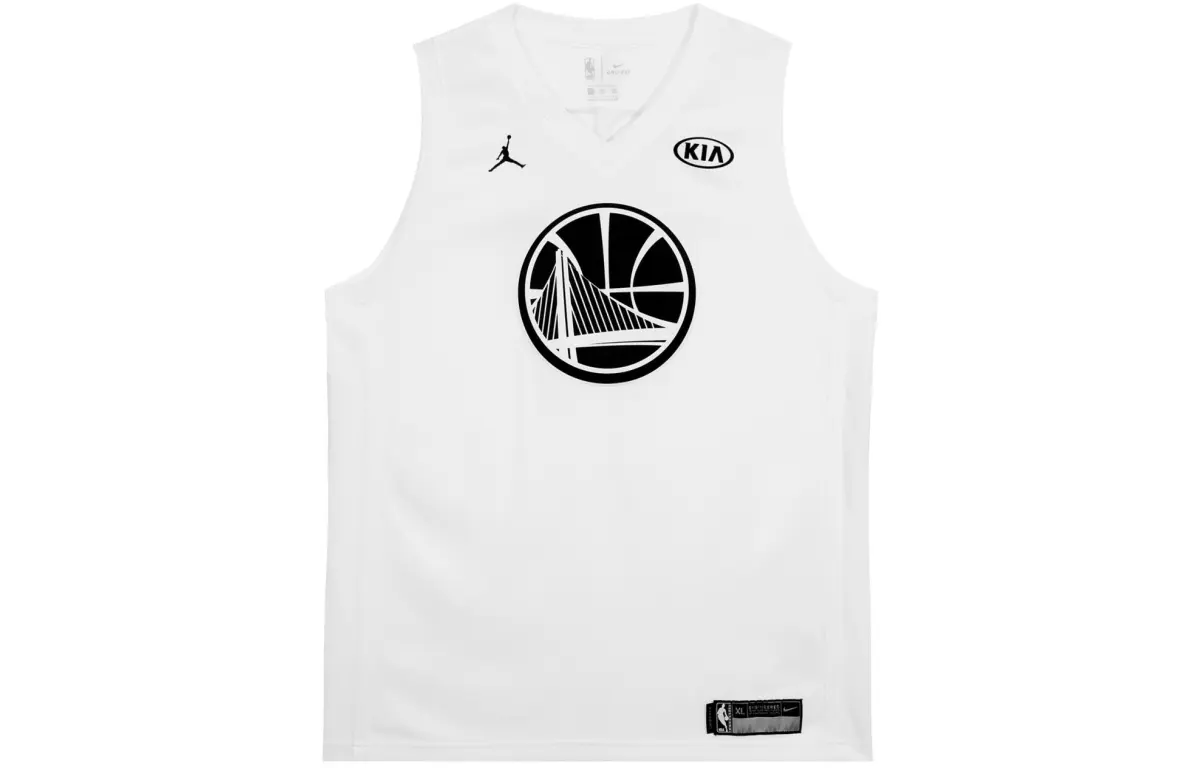 Nike Basketball Jersey Golden State Warriors, KD Size 35 Unisex White