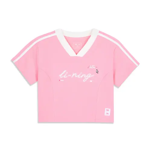 Li Ning x LEAGUE OF LEGENDS Sports Life Collection T Shirt Women's Morning Light Pink