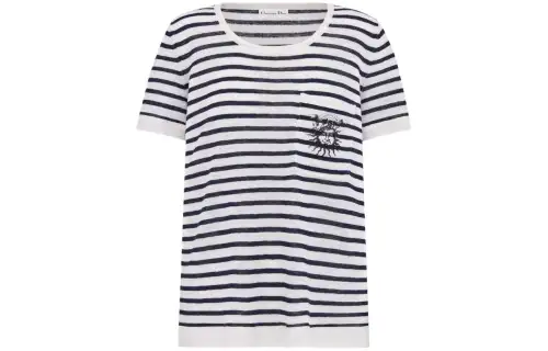 DIOR SS24 T Shirt Women's Marine Blue