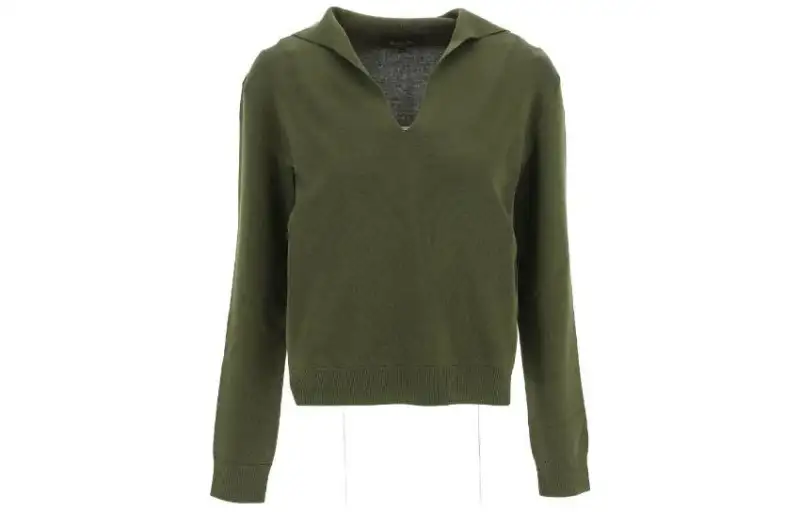 Loro Piana Sweaters Women's Green V Neck Moderate Other