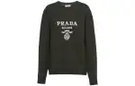 PRADA Sweaters Women's Green Crew Neck Moderate Other