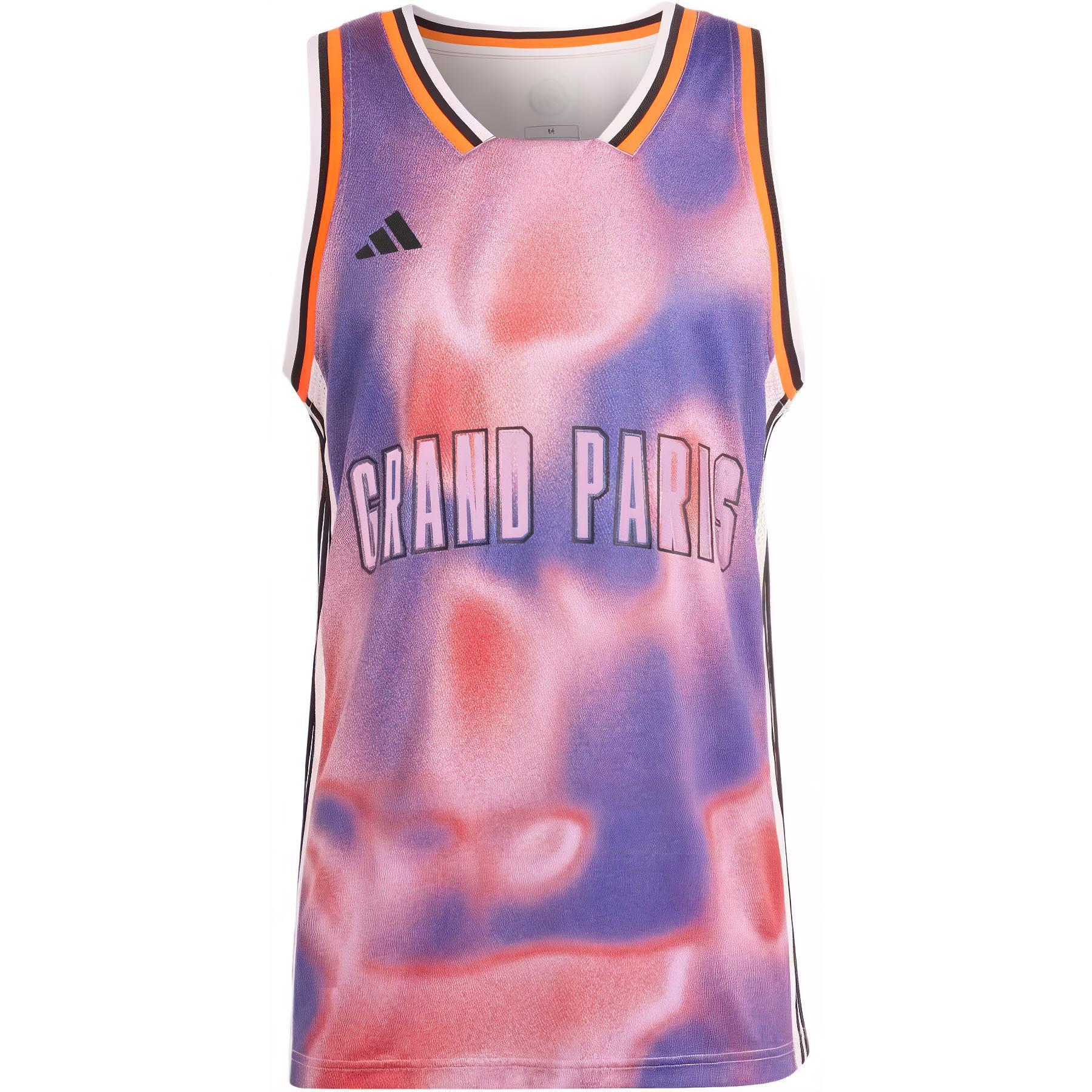 Adidas Paris Basketball Aeroready Jersey Basketball Jersey Men's Pink