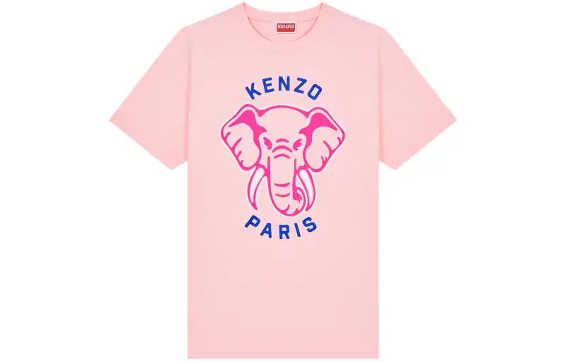 KENZO Elephant print Cotton T shirt