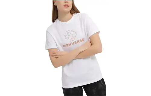 Converse Seasonal Star Chevron T Shirt Women's White