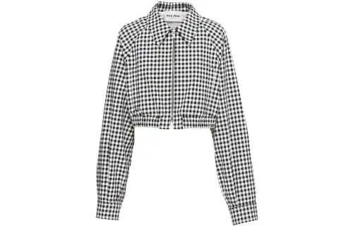 MIU MIU Cropped Coats Women's Square Collar Moderate
