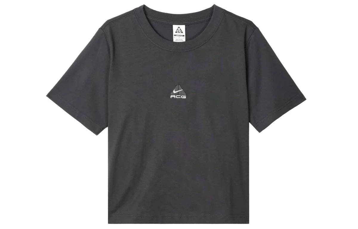 Nike ACG Drop Shoulder Sleeve T Shirt Women's Dark Smoke Gray
