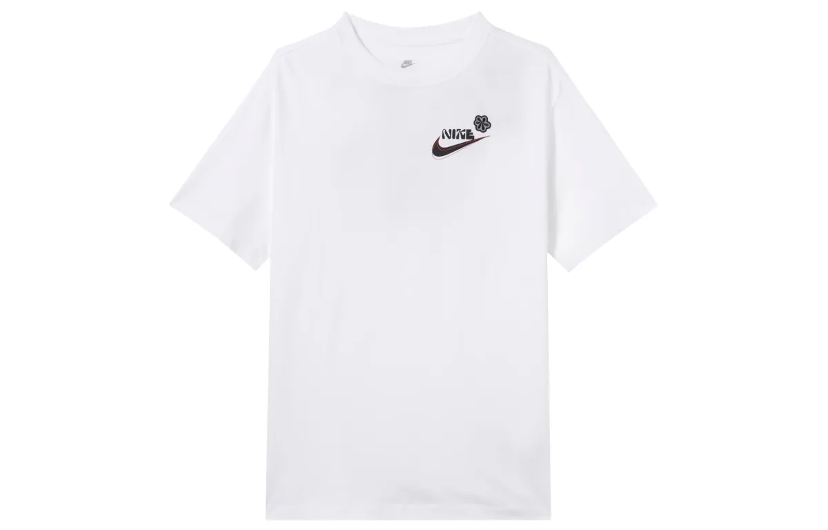 Nike Drop Shoulder Sleeve T Shirt Women's White
