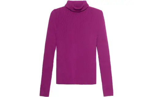 GUCCI Sweaters Women's Purple Turtleneck Moderate A Line