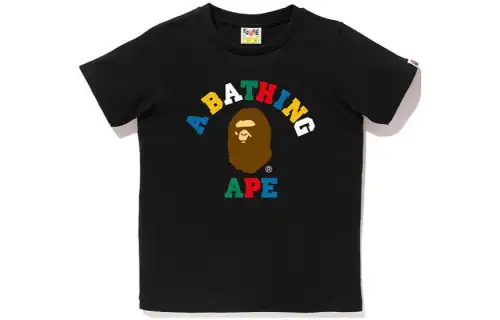 A BATHING APE T Shirts Women's Crew Neck Moderate Straight Fit