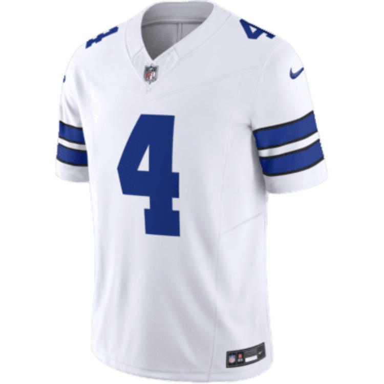 Nike Men's Nike Dri-FIT NFL Limited Jersey Dallas Cowboys Dak Prescott Retro Football Jersey Men's White